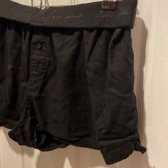 Victoria’s Secret PINK Black Rainbow Lettering Boxer Sleep Shorts - Picture 9 of 15